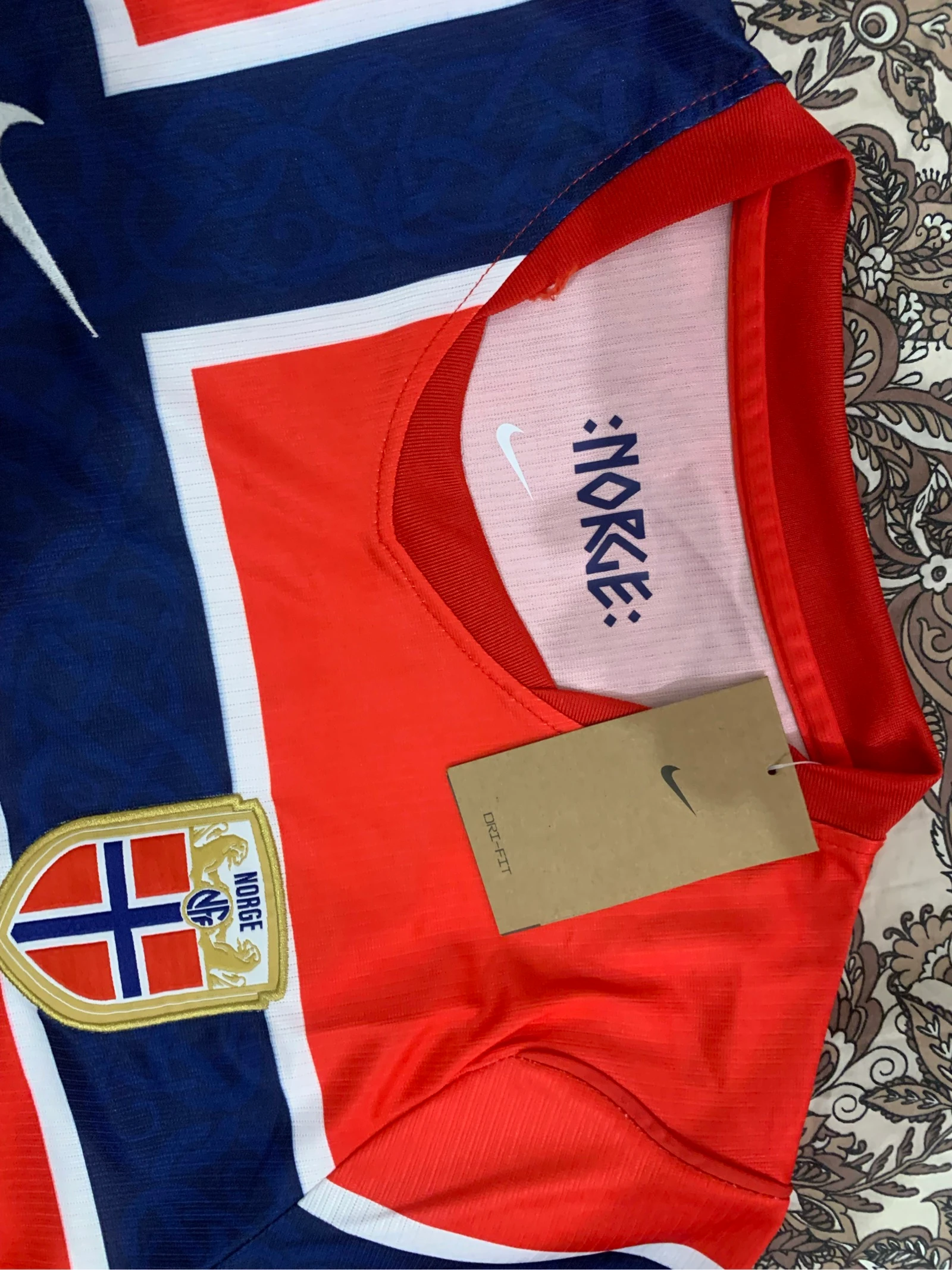 camisola vermelha da Noruega para usar em jogos ou no dia a dia, é de muito boa qualidade – photo 3